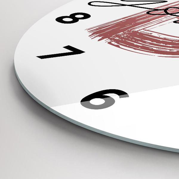 Wanduhr rund Inschrift Sei du selbst