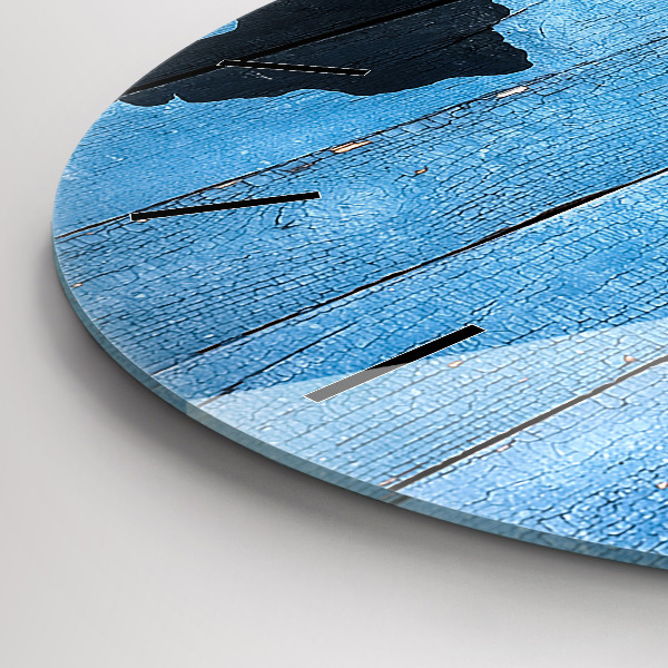 Wanduhr rund Tafel Weltkarte