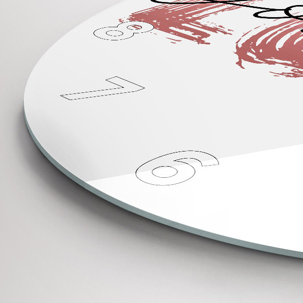 Wanduhr rund mit motiv Inschrift Liebe dich selbst