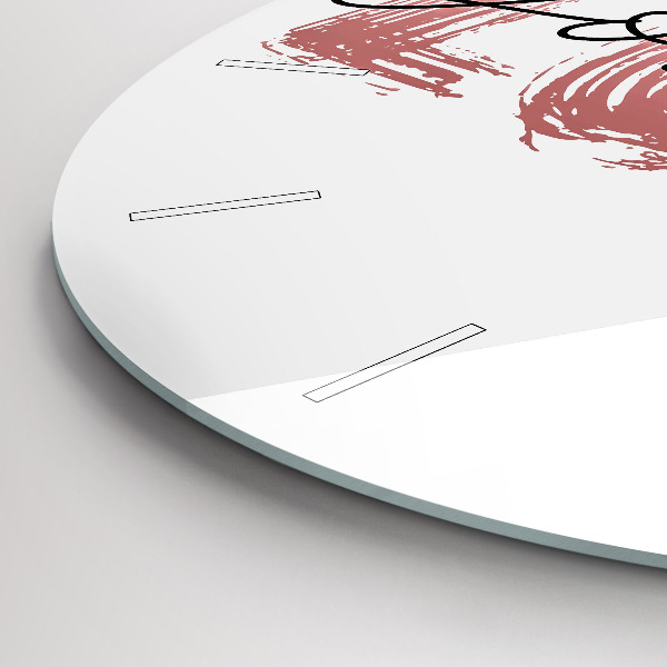 Wanduhr rund mit motiv Inschrift Liebe dich selbst