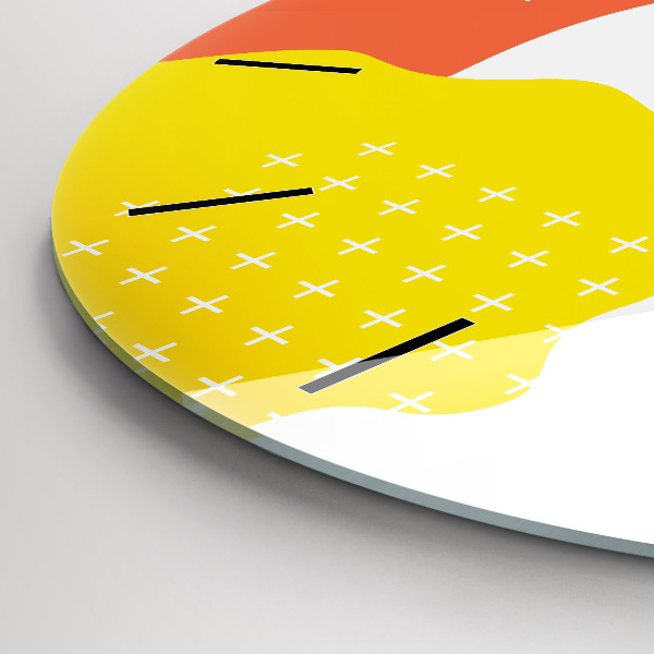 Wanduhr rund POP abstrakt