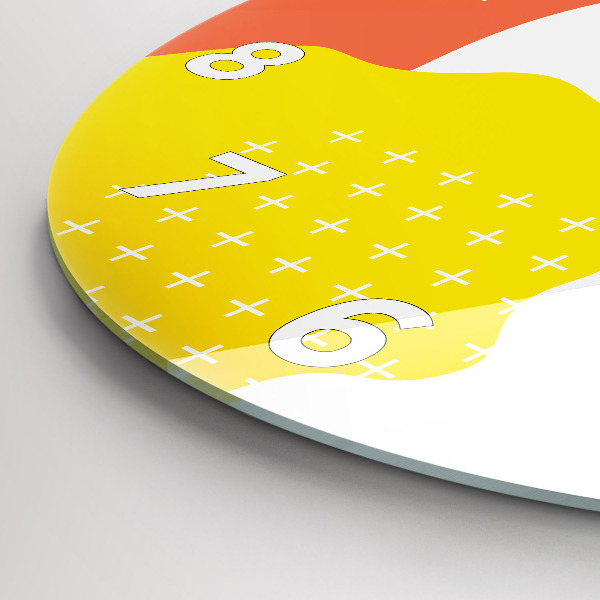 Wanduhr rund POP abstrakt