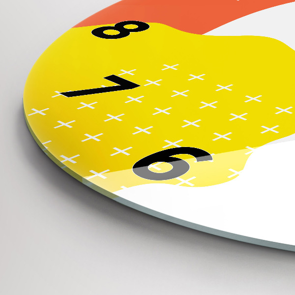 Wanduhr rund POP abstrakt