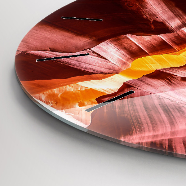 Wanduhr rund Sand-Schlucht