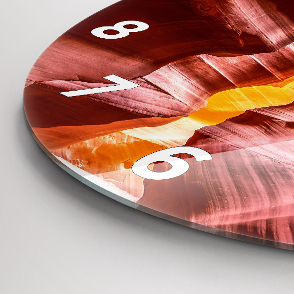 Wanduhr rund Sand-Schlucht