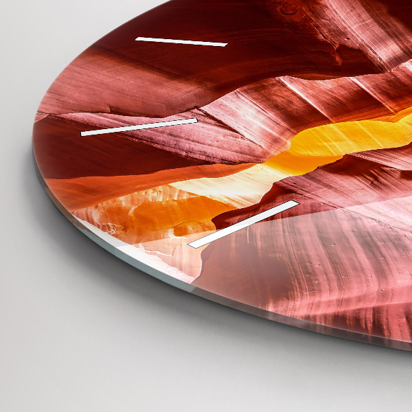 Wanduhr rund Sand-Schlucht