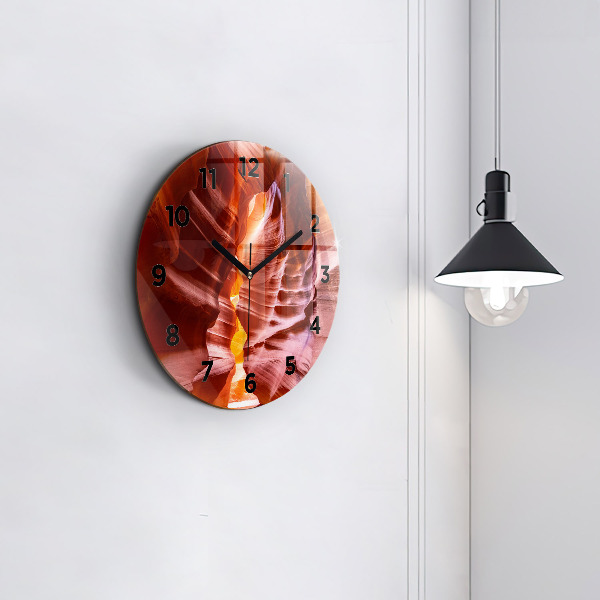 Wanduhr rund Sand-Schlucht