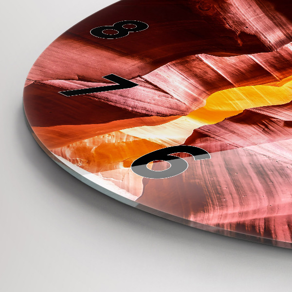 Wanduhr rund Sand-Schlucht