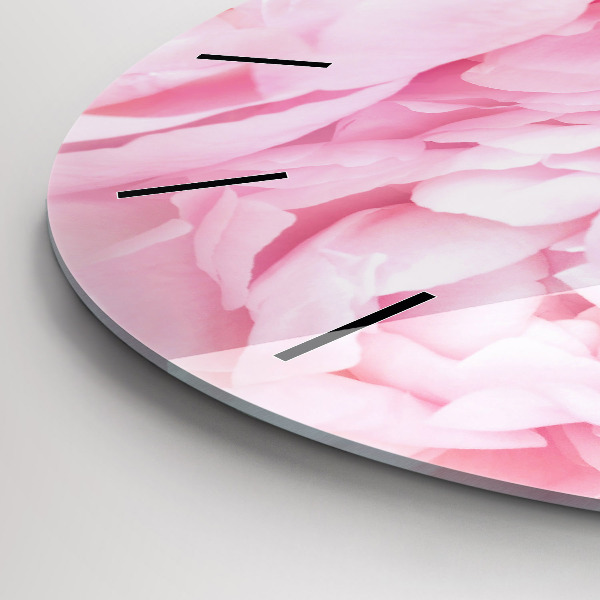Wanduhr rund Blühende Blumen