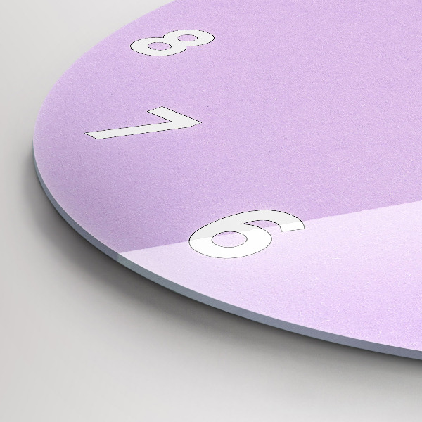 Wanduhr rund Pastellfarbenes Muster