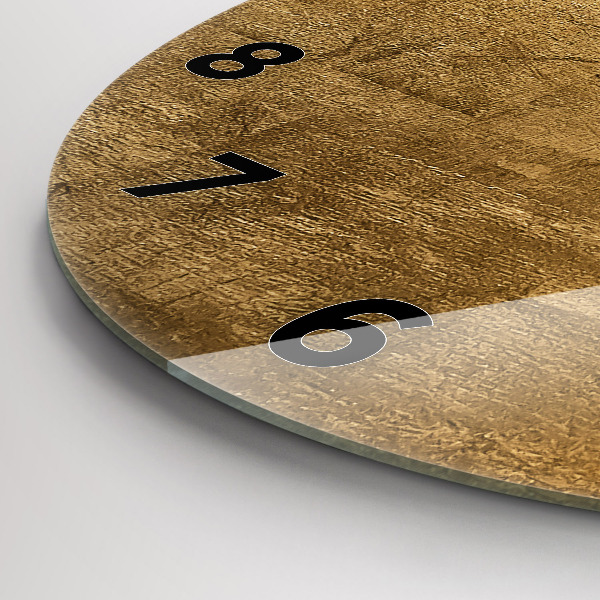 Wanduhr rund Dekorative Leinwand