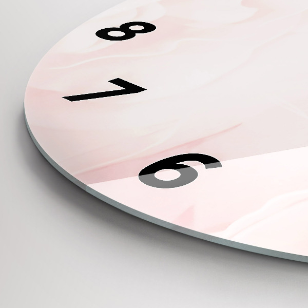 Wanduhr rund Blühende Rosen