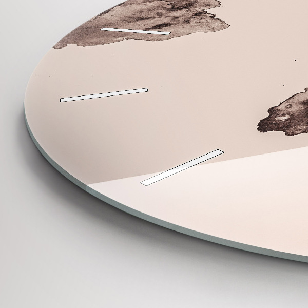 Wanduhr rund Aquarellkarte der Welt