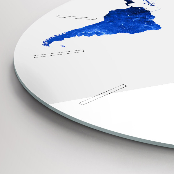 Wanduhr glas rund Kosmische Weltkarte