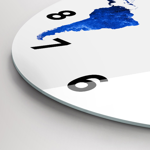 Wanduhr glas rund Kosmische Weltkarte