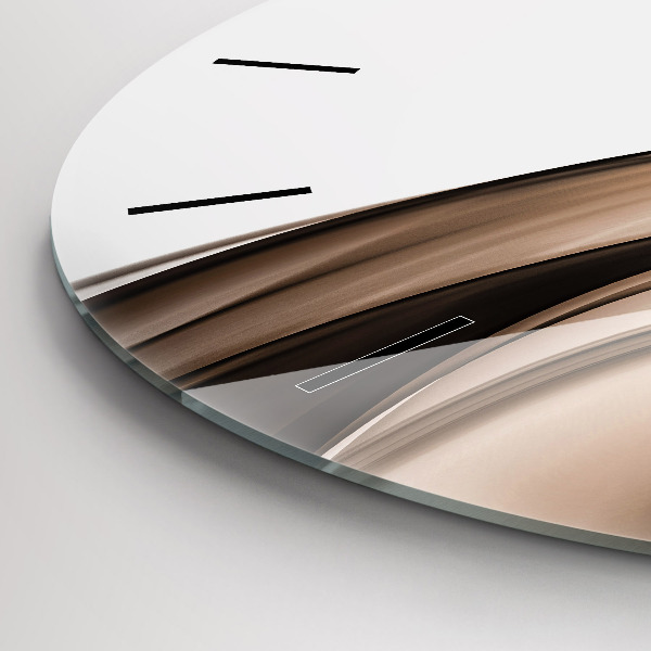 Wanduhr rund Abstrakte Linie