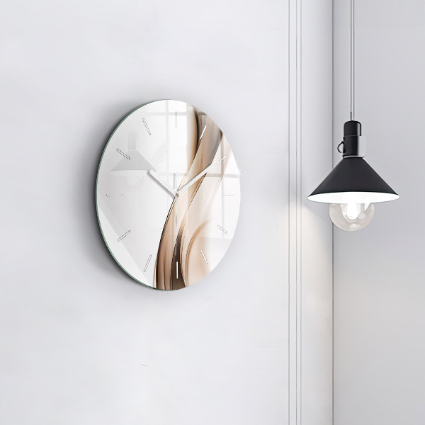 Wanduhr rund Abstrakte Linie