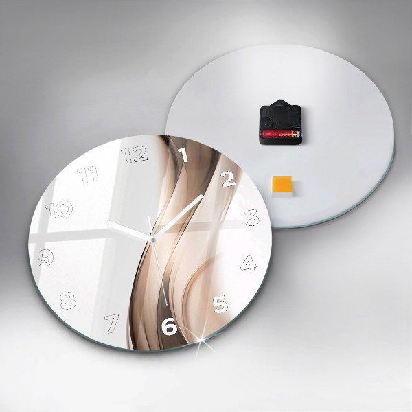 Wanduhr rund Abstrakte Linie