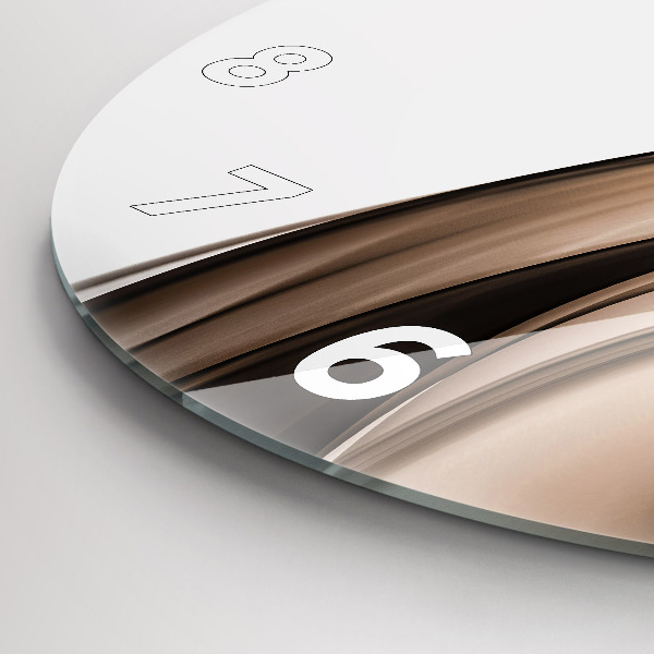 Wanduhr rund Abstrakte Linie