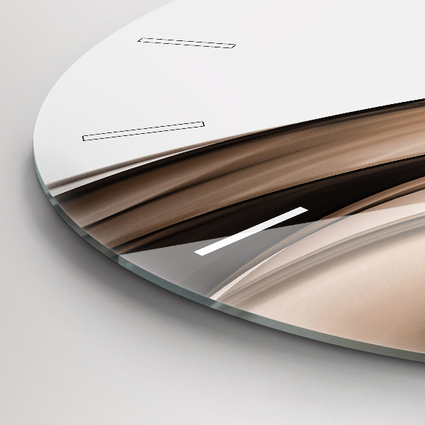 Wanduhr rund Abstrakte Linie