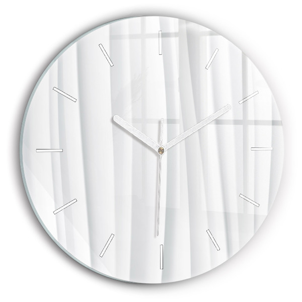 Wanduhr glas rund Textur der Wellen