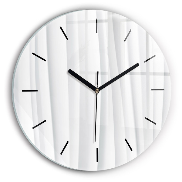 Wanduhr glas rund Textur der Wellen