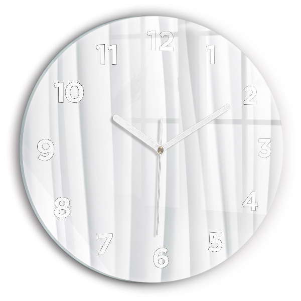 Wanduhr glas rund Textur der Wellen