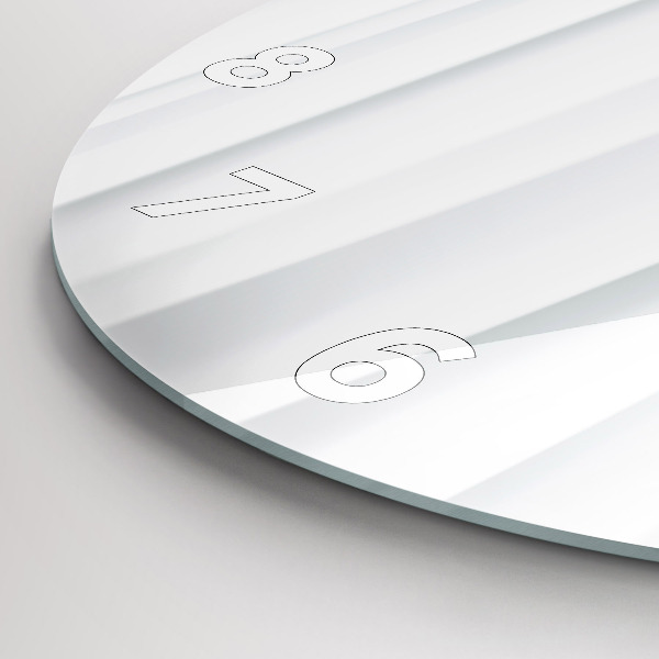 Wanduhr glas rund Textur der Wellen