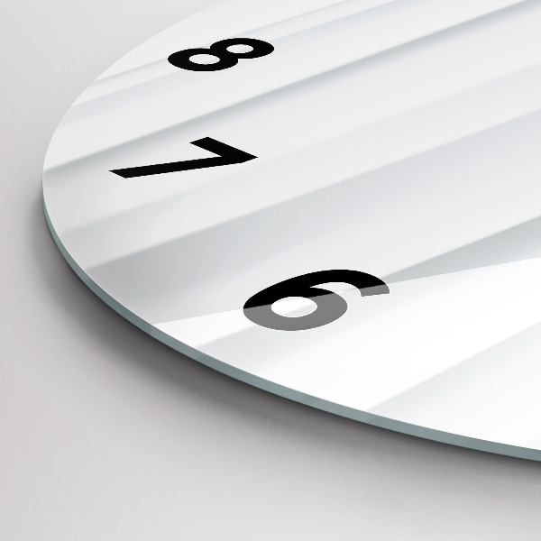 Wanduhr glas rund Textur der Wellen