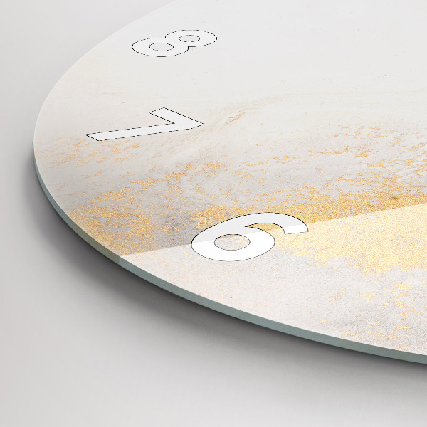 Wanduhr rund Kunstvoller Marmor