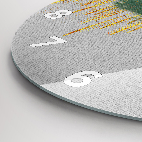 Wanduhr rund Dekoratives Muster