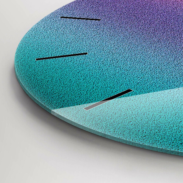 Wanduhr rund Muster mit Farbverlauf