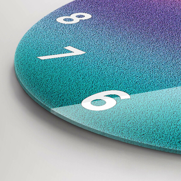 Wanduhr rund Muster mit Farbverlauf