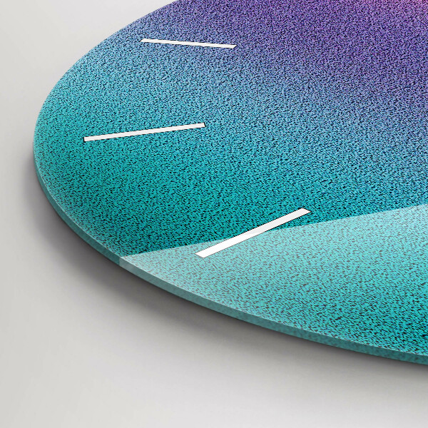 Wanduhr rund Muster mit Farbverlauf