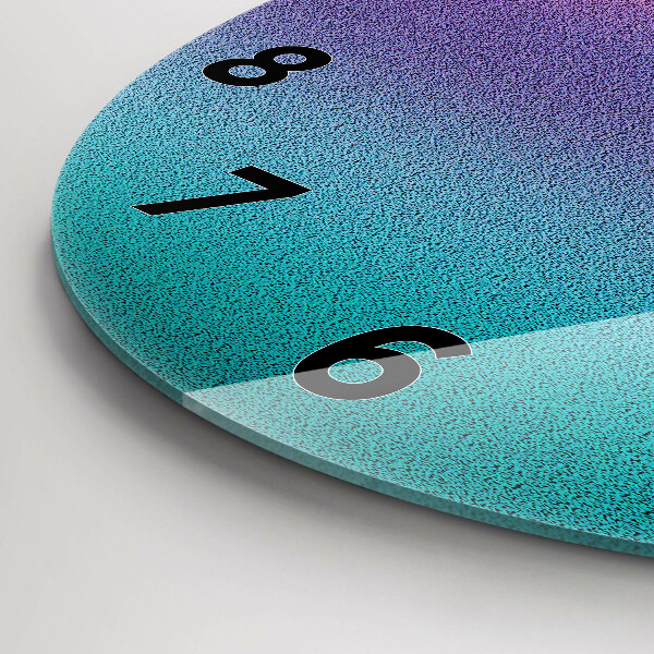 Wanduhr rund Muster mit Farbverlauf