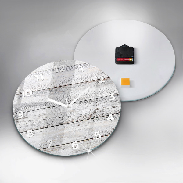 Wanduhr rund mit motiv Bemalte Bretter