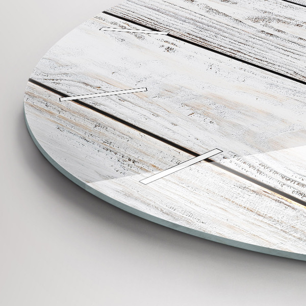 Wanduhr rund mit motiv Bemalte Bretter