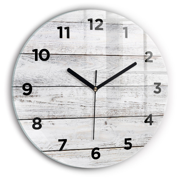 Wanduhr rund mit motiv Bemalte Bretter