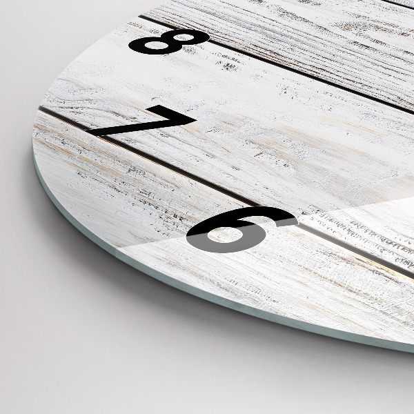 Wanduhr rund mit motiv Bemalte Bretter