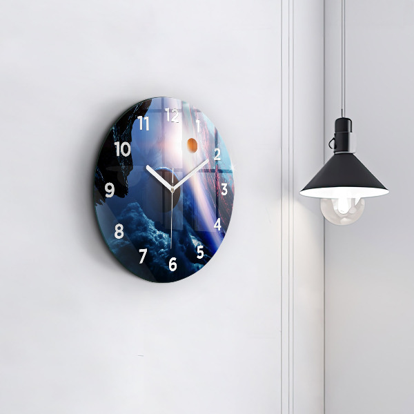 Wanduhr rund mit motiv Große Galaxie