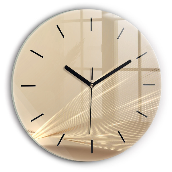 Wanduhr rund Abstraktes Licht