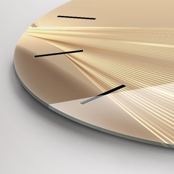 Wanduhr rund Abstraktes Licht
