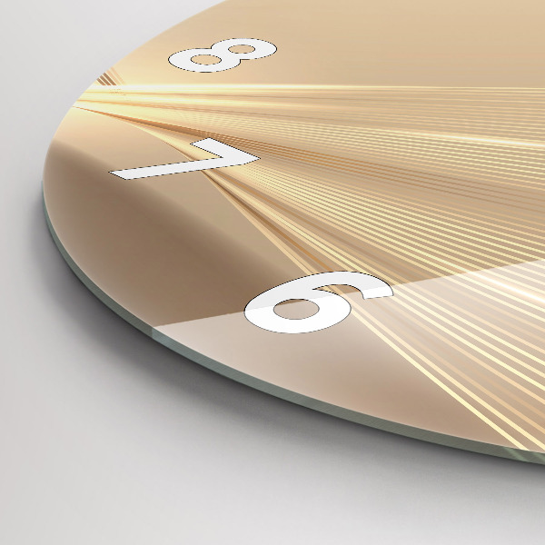 Wanduhr rund Abstraktes Licht