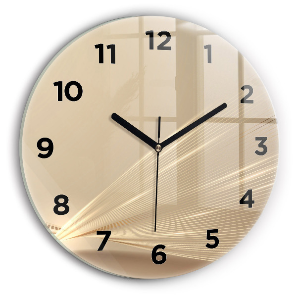 Wanduhr rund Abstraktes Licht