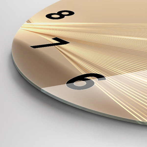 Wanduhr rund Abstraktes Licht