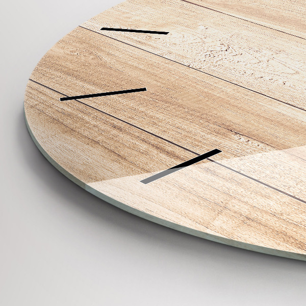 Wanduhr glas rund Hölzerne Textur