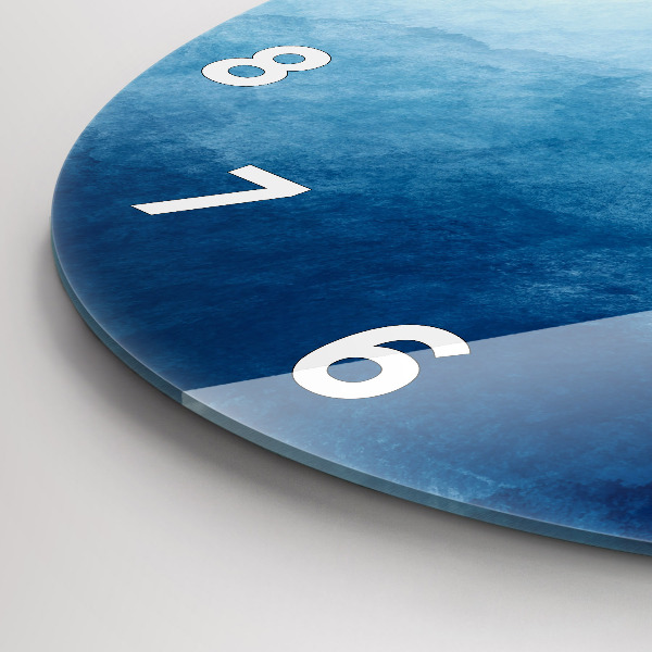 Wanduhr rund Wasser abstrakt