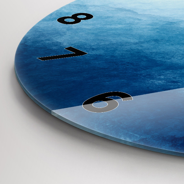 Wanduhr rund Wasser abstrakt