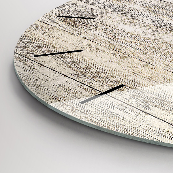 Wanduhr rund Holztafeln