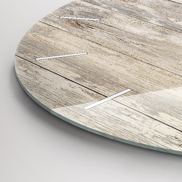 Wanduhr rund Holztafeln